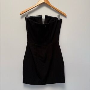 Dress the Population | Chloe Illusion Inset Strapless Minidress Black Co…